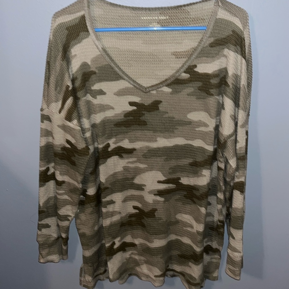 Camo American Eagle sweater